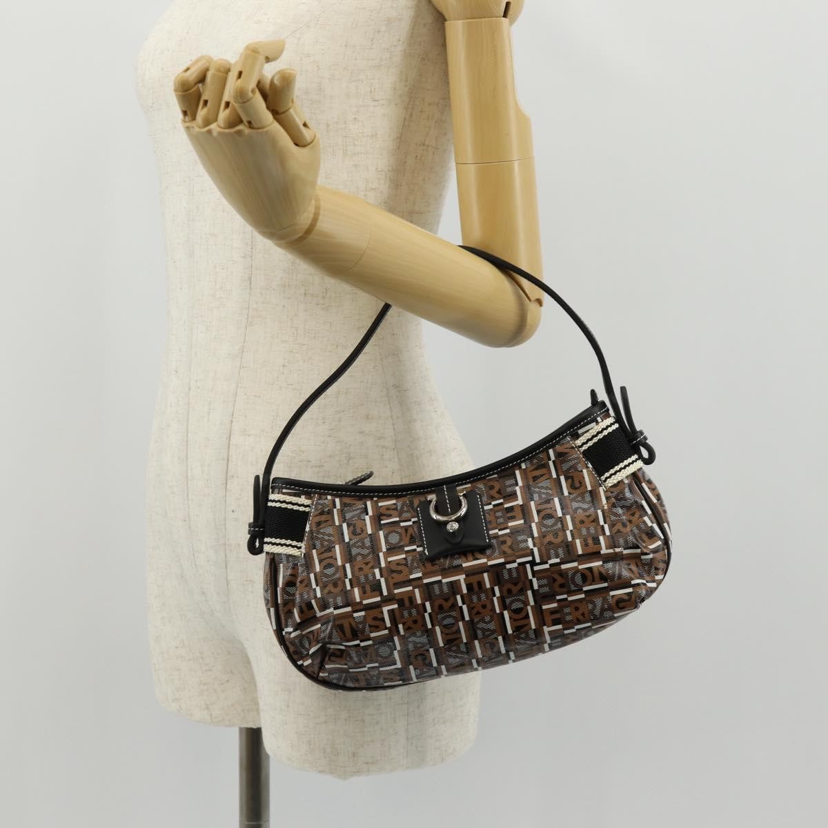 Salvatore Ferragamo Gancini handbag Leather, Multicolour, Leather, Handbag