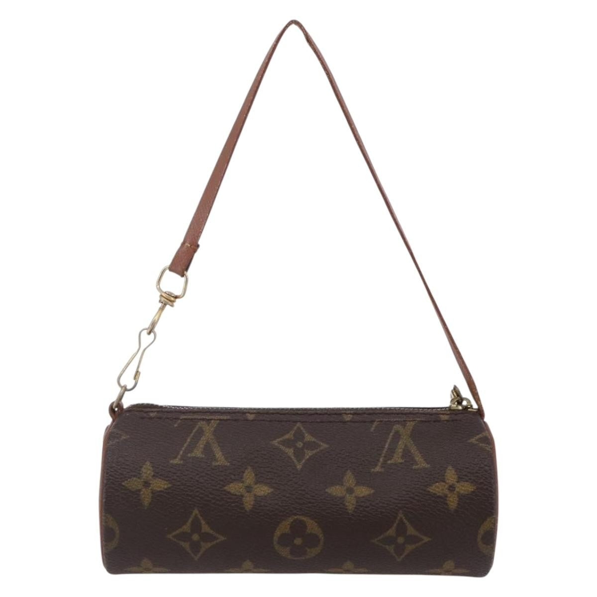 Louis Vuitton Papillon Pochette Monogram Canvas, BROWN, CANVAS, Handbag