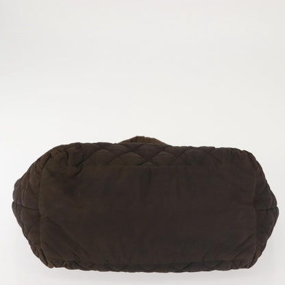 Chanel Coco Cocoon Zipped Tote Quilted Nylon, BROWN, NYLON, Tote bag