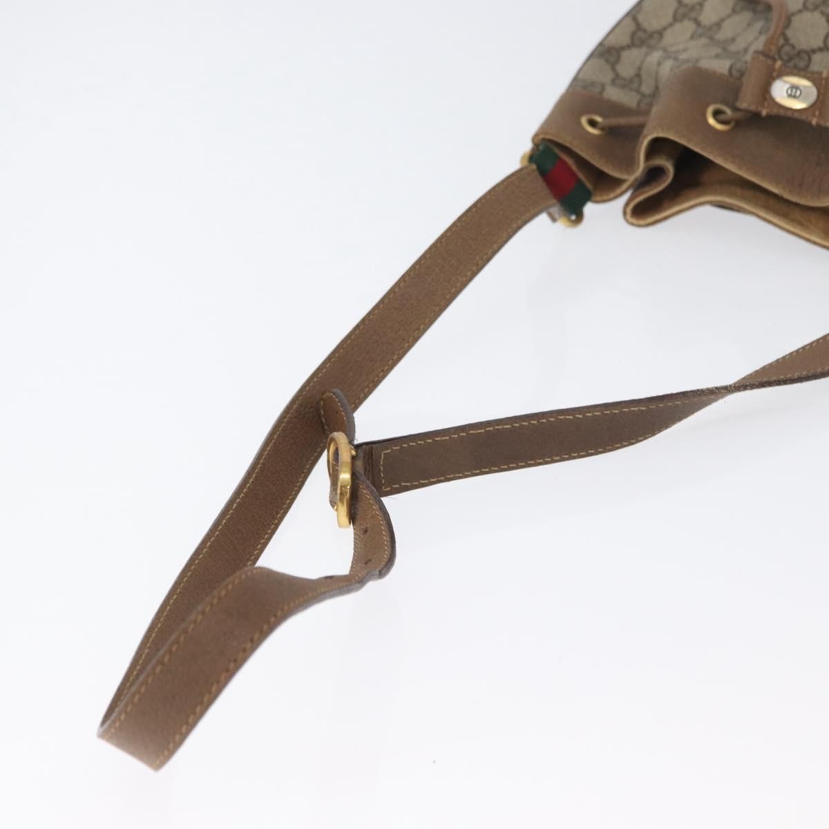 Gucci Drawstring Bucket Bag GG Canvas, BEIGE, CANVAS, Shoulder bag