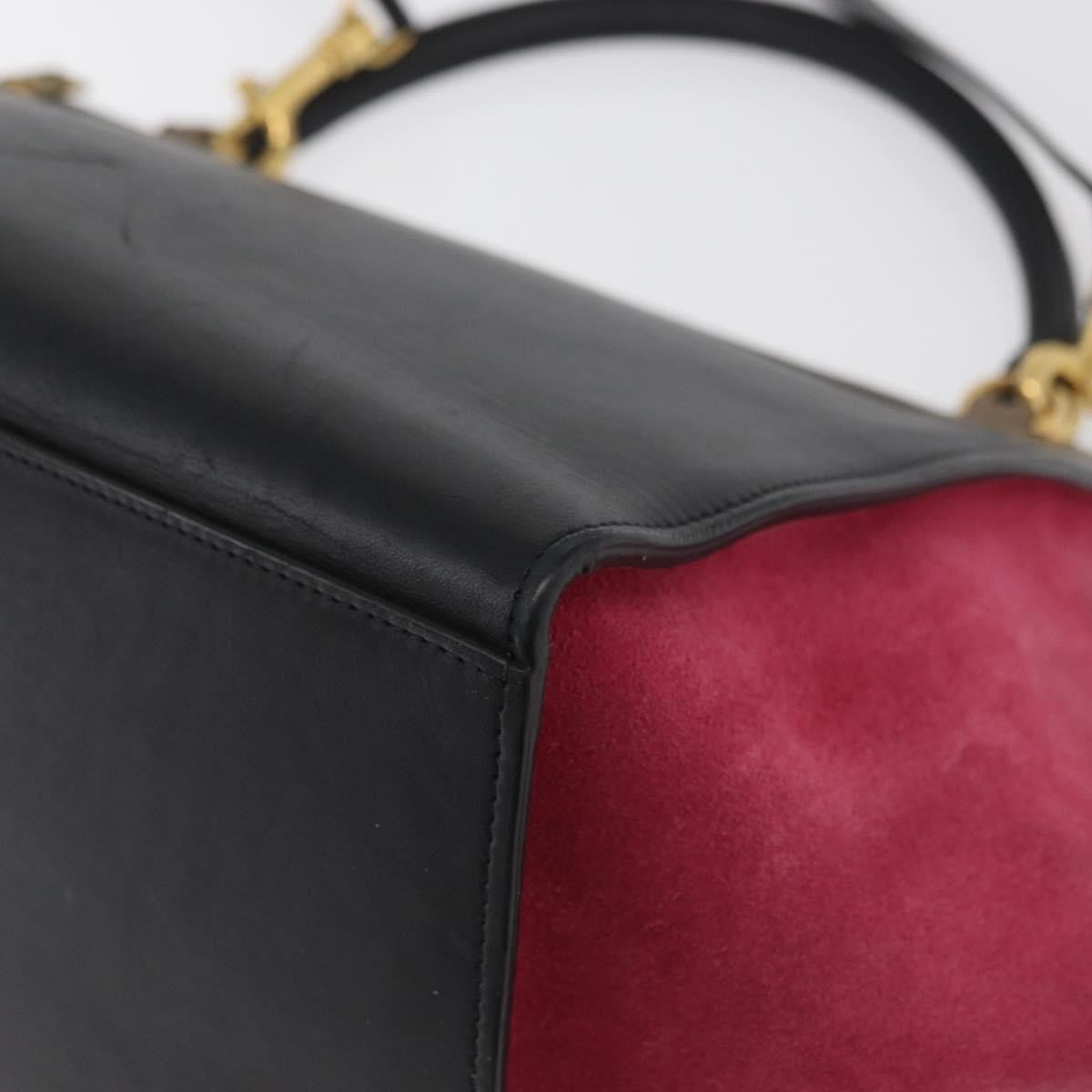 Celine Trapeze Bag Leather with Suede, Multicolour, Leather, Handbag