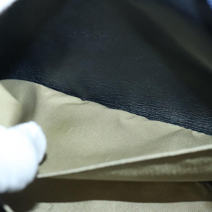 Christian Dior Pouch Leather, BEIGE, NYLON, Clutche & pouche