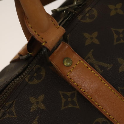 Louis Vuitton Keepall Bag Monogram Canvas, BROWN, CANVAS, Travel bag