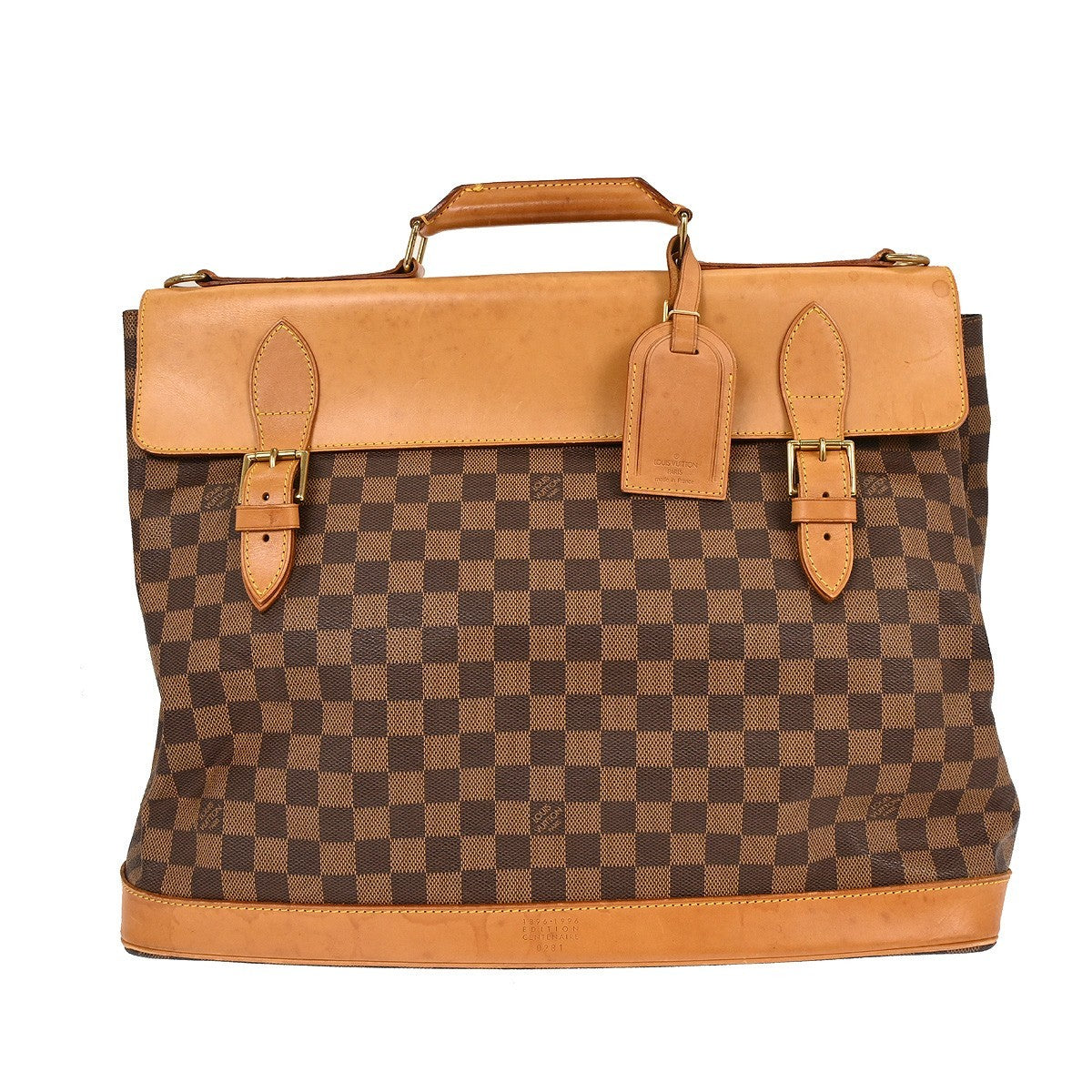 Louis Vuitton West End Handbag Centenaire Damier, BROWN, CANVAS, Travel bag