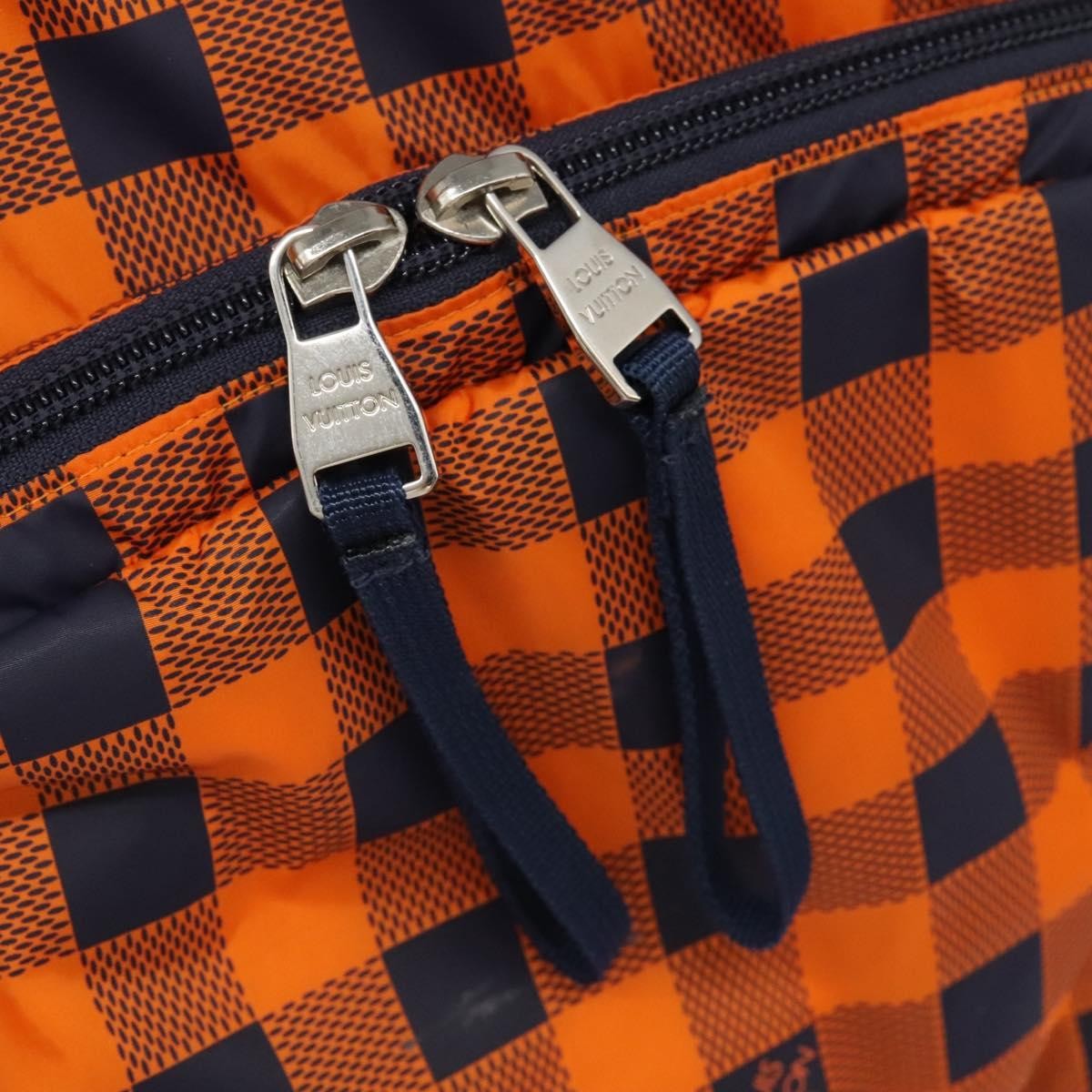 Louis Vuitton Aventure Backpack Damier Nylon, Orange, Nylon, Backpack