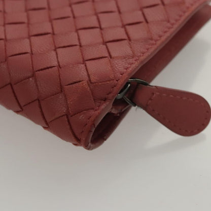 Bottega Veneta Bifold Coin Pocket Card Holder Intrecciato Nappa, PINK, LEATHER, Wallets