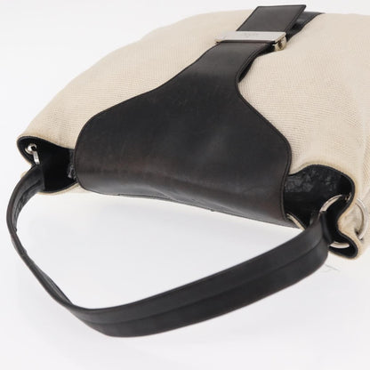 Gucci Vintage Shoulder Bag Canvas, BEIGE, CANVAS, Shoulder bag