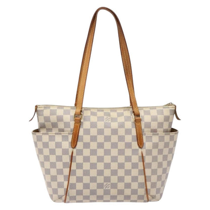 Louis Vuitton Totally Handbag Damier, WHITE, CANVAS, Tote bag