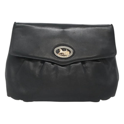 Celine Horse Carriage Shoulder bag Leather, BLACK, LEATHER, Shoulder bag