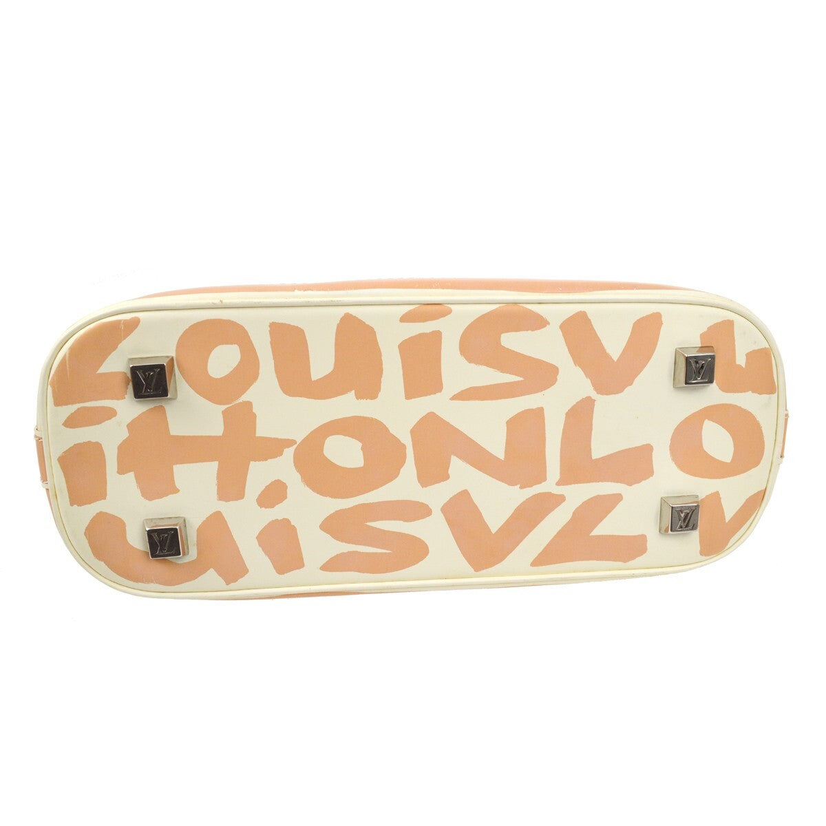 Louis Vuitton Alma Handbag Limited Edition Graffiti Leather, BEIGE, LEATHER, Handbag