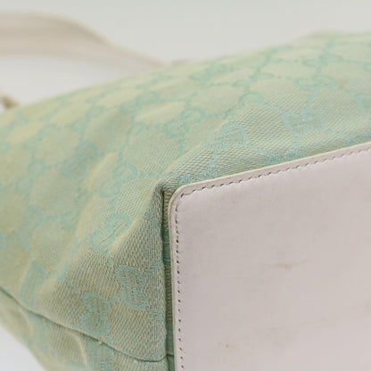 Gucci Vintage Bucket Shopping Tote GG Canvas, BLUE, CANVAS, Tote bag