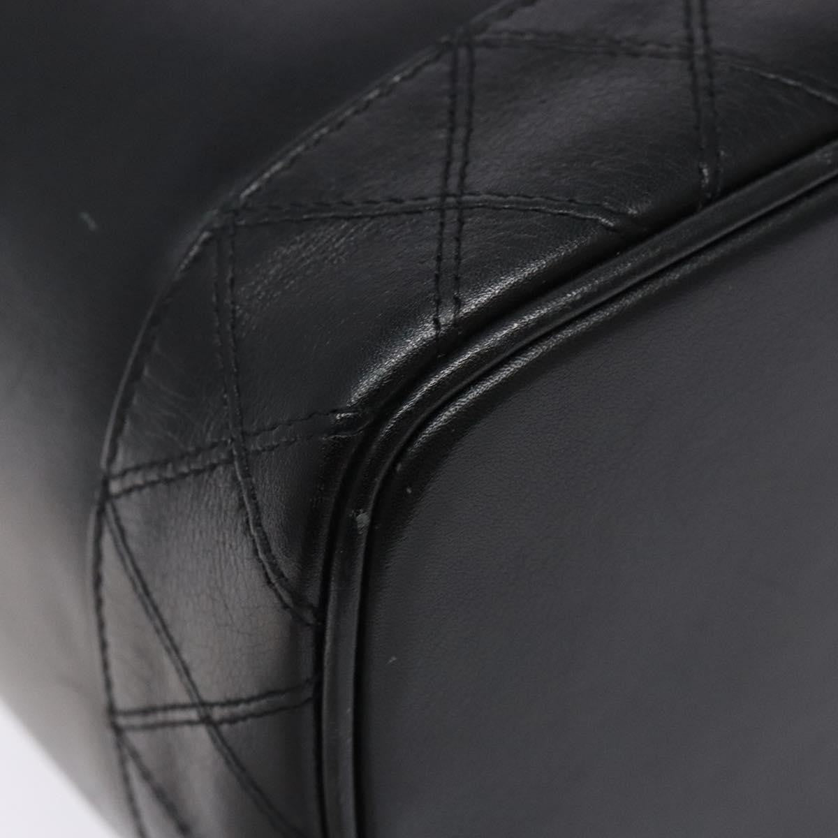 Chanel Vintage Timeless Cosmetic Case Caviar, BLACK, LEATHER, Toiletry Case