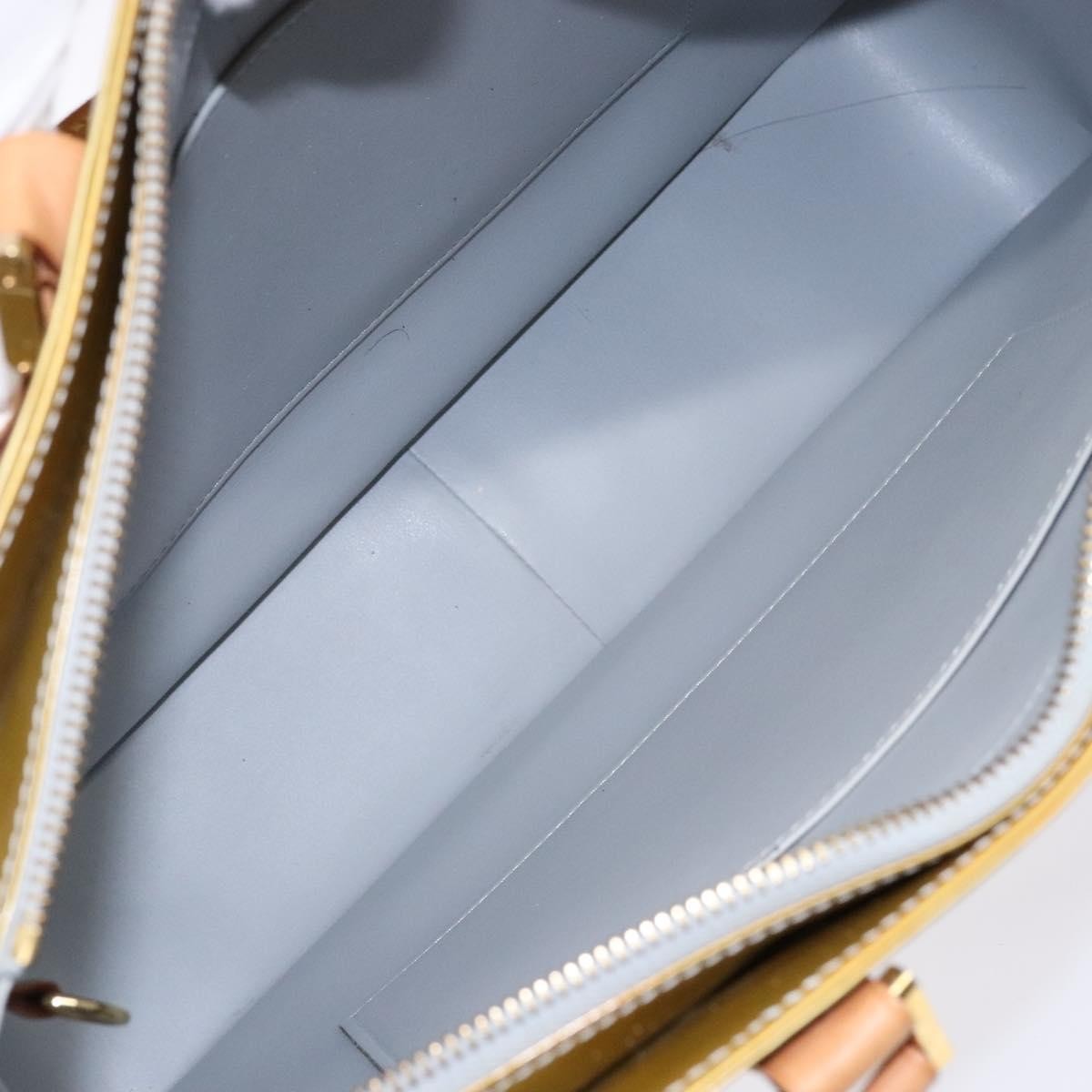 Louis Vuitton Columbus Handbag Monogram Vernis, BEIGE, PATENT_LEATHER, Tote bag