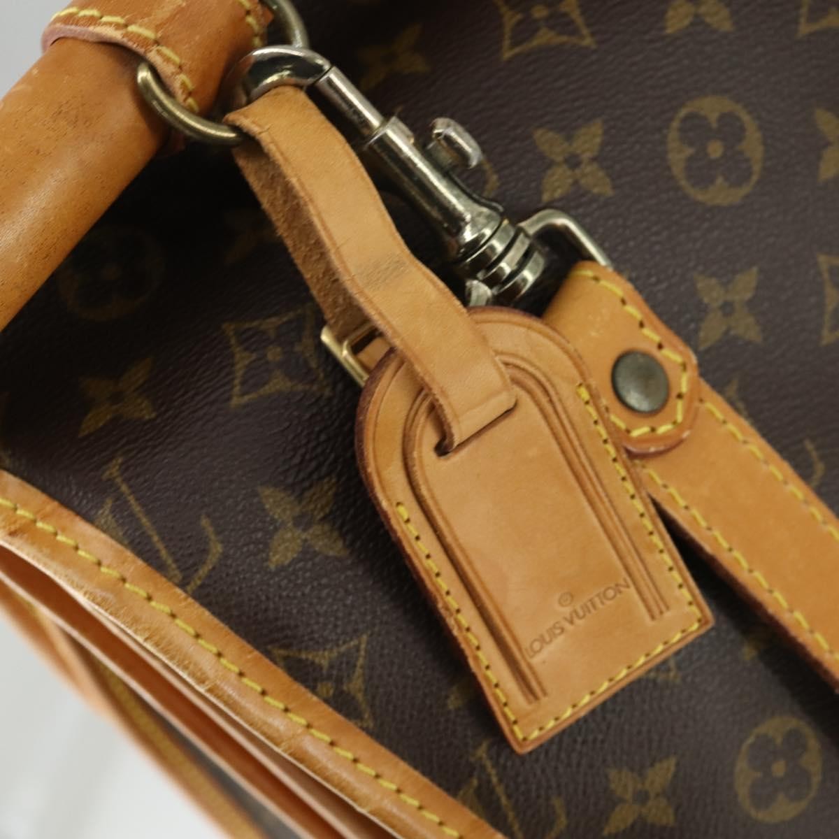Louis Vuitton Sac Chasse Hunting Bag Monogram Canvas, BROWN, CANVAS, Travel bag