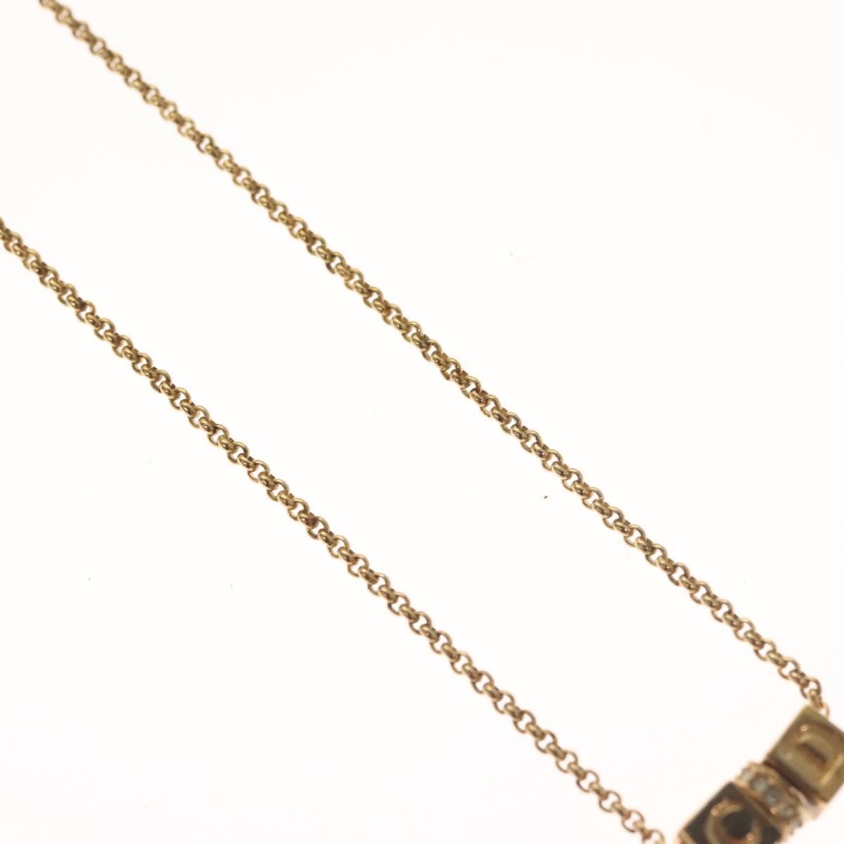 Christian Dior CD Pendant Necklace Gold-plated, GOLD, METAL, Necklace