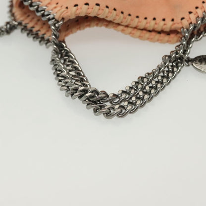 Stella McCartney Falabella Fold Over Crossbody Bag Suede, PINK, SUEDE, Shoulder bag