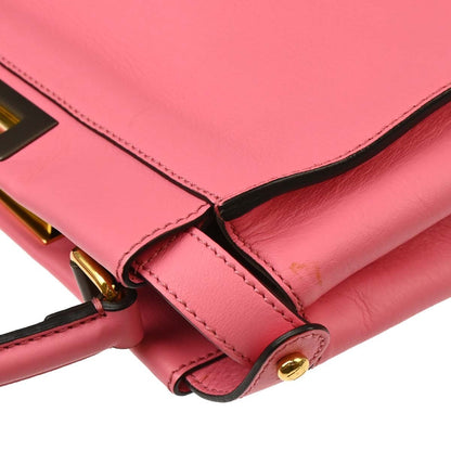 Fendi Peekaboo Essential Bag Leather, PINK, LEATHER, Handbag