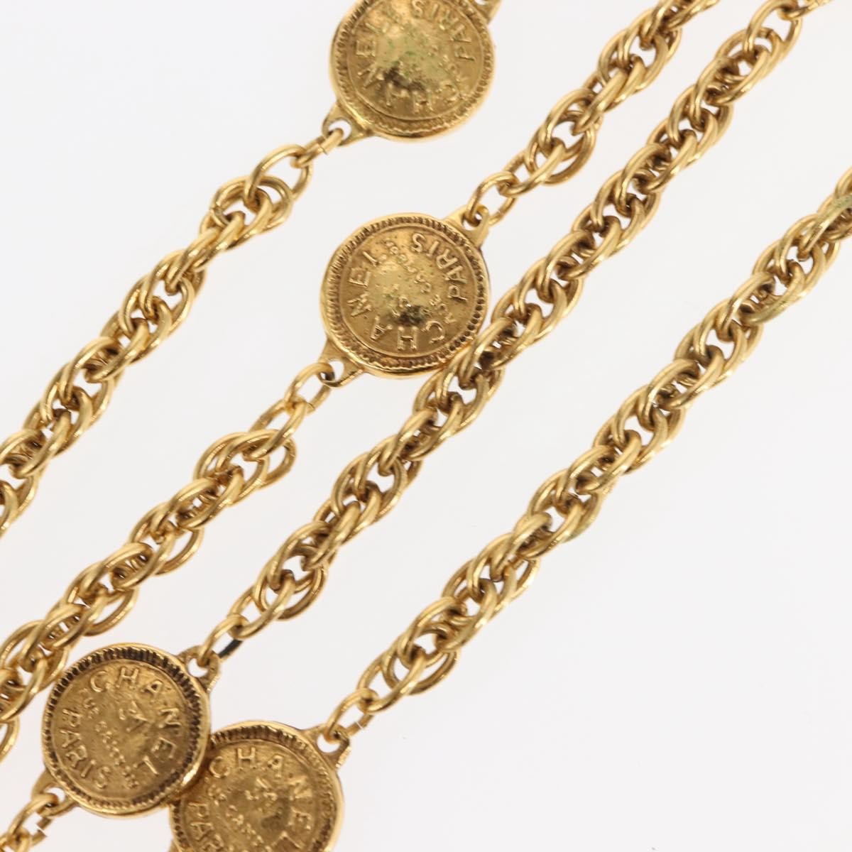 Chanel Vintage 31 Rue Cambon Medallion Pendant Necklace Metal, GOLD, METAL, Necklace