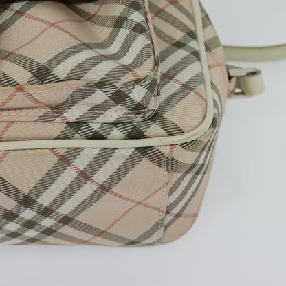 Burberry Nova Check Blue Label Canvas, PINK, CANVAS, Shoulder bag