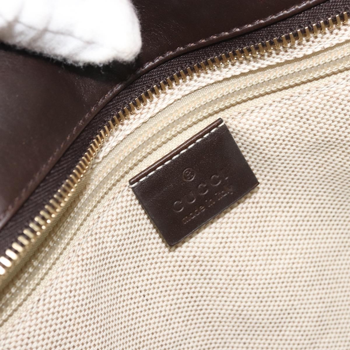 Gucci Original Zip Tote GG Canvas with Leather, Red, Canvas, Tote Bag