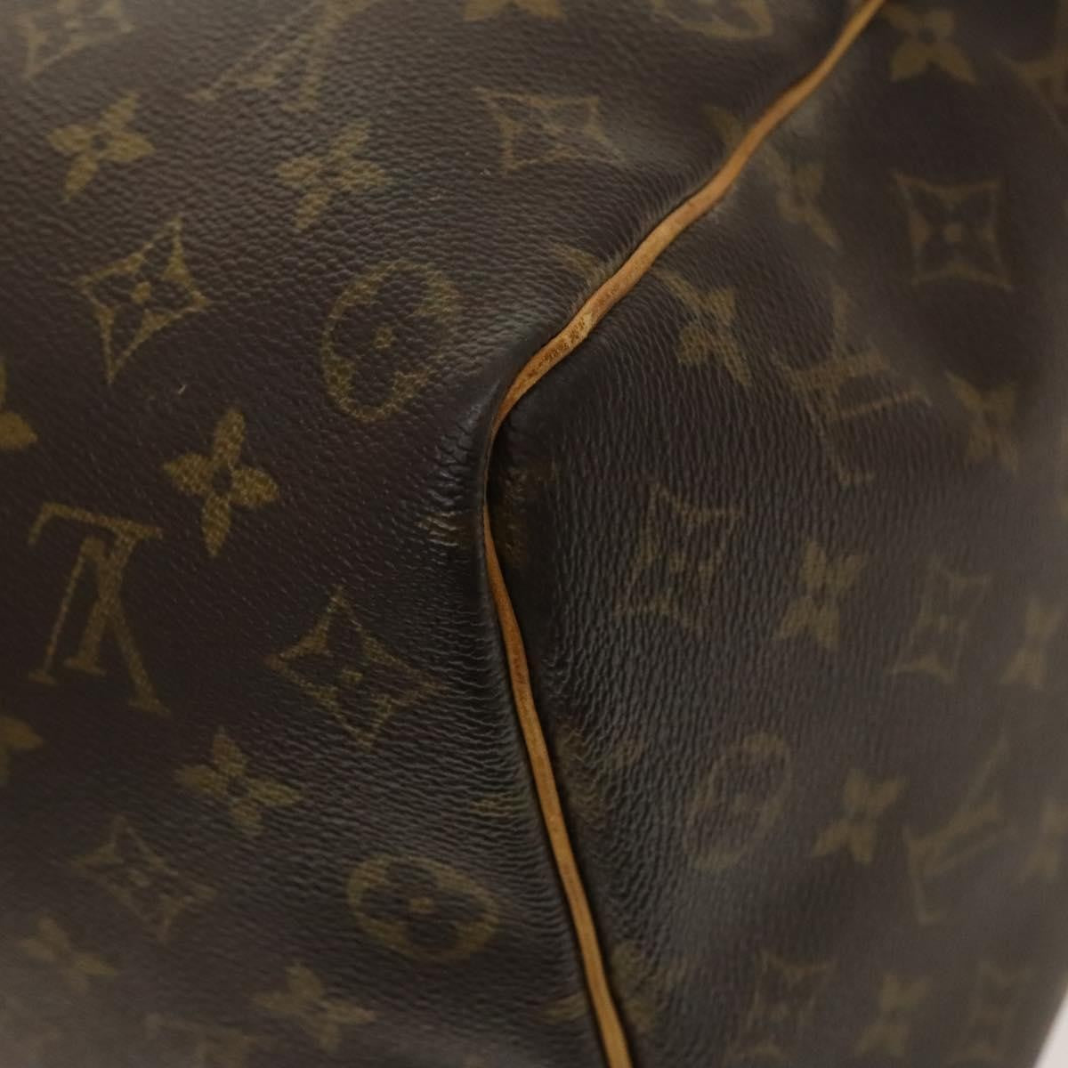 Louis Vuitton Keepall Bag Monogram Canvas, BROWN, CANVAS, Travel bag