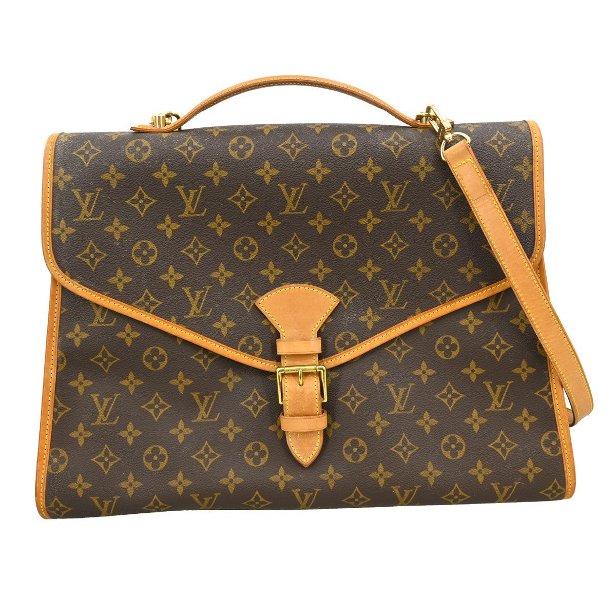 Louis Vuitton Beverly Briefcase Monogram Canvas, Brown, Canvas, Briefcase