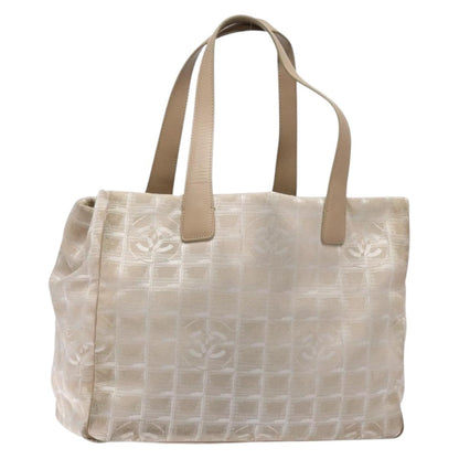 Chanel Travel Line Tote Nylon, BEIGE, NYLON, Tote bag