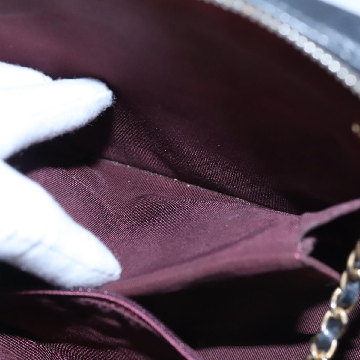 Chanel V Stitch Leather, WHITE, LEATHER, Handbag