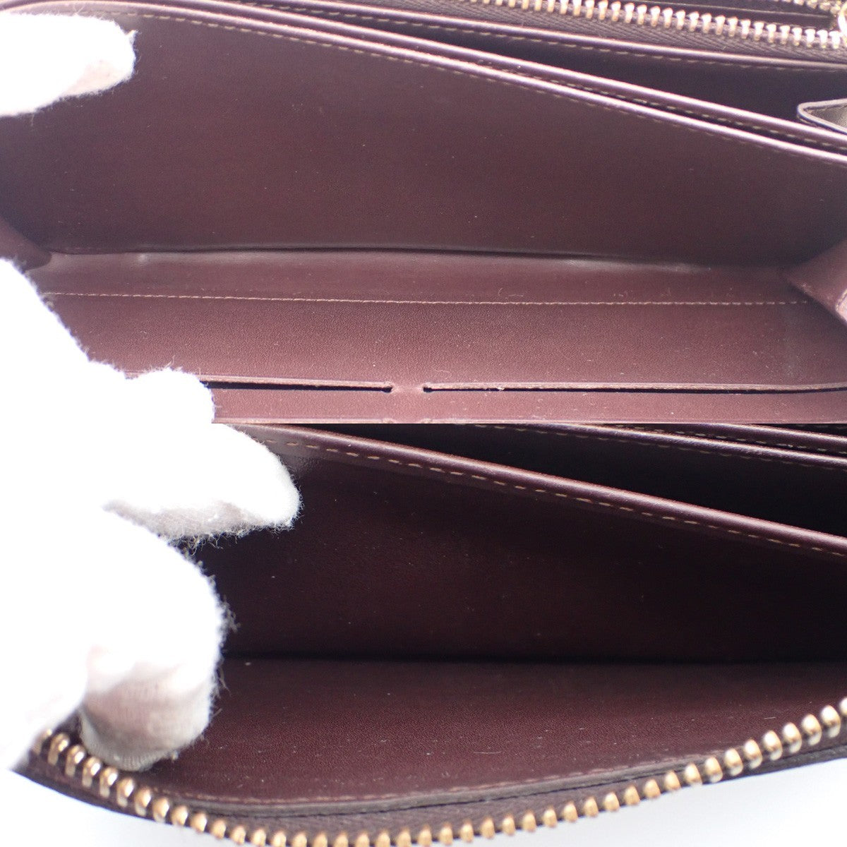 Louis Vuitton Zippy Compact Wallet Monogram Vernis, BURGUNDY, PATENT_LEATHER, Wallets