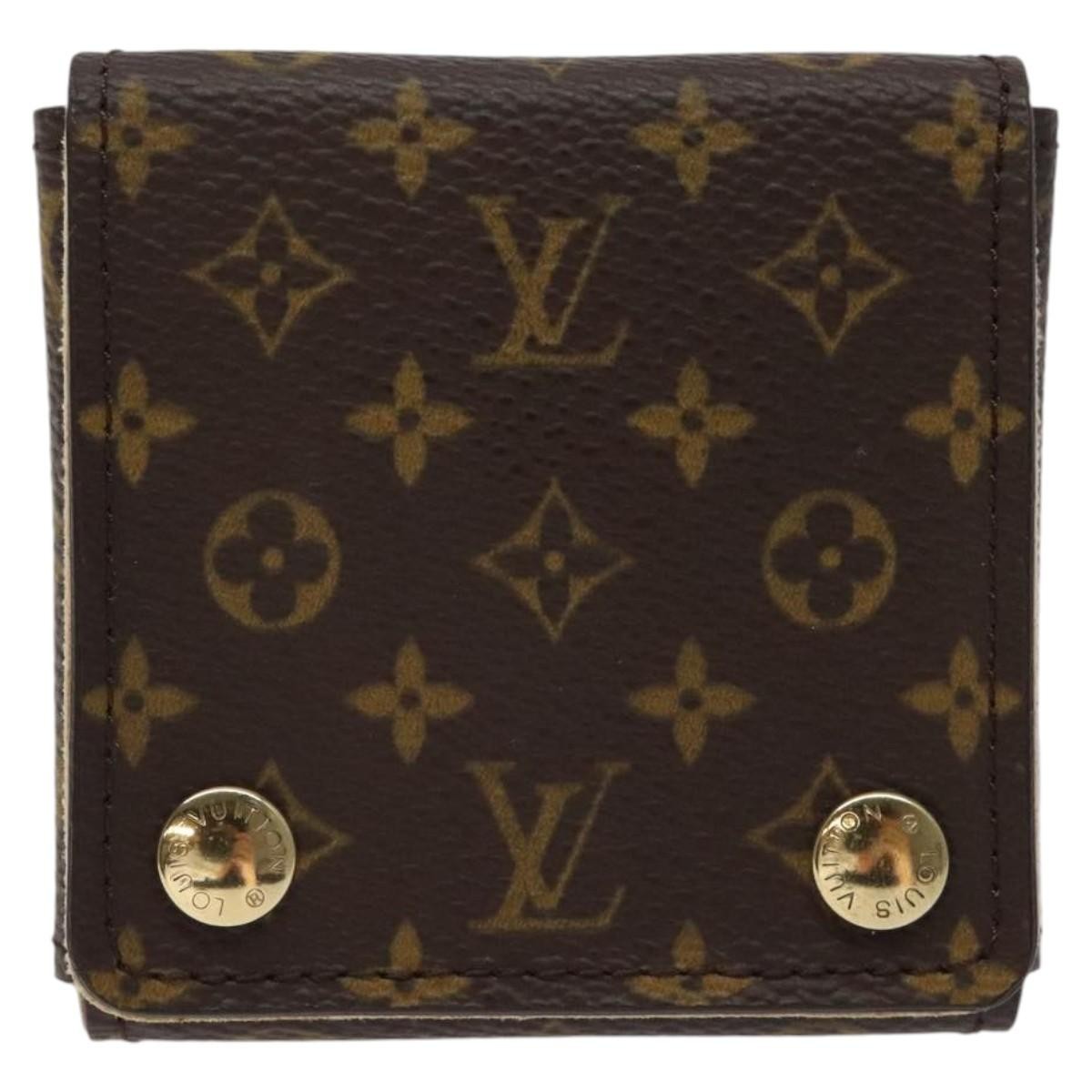 Louis Vuitton CASE JEWELRY BOX Canvas, BROWN, CANVAS, Wallets