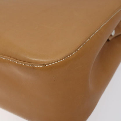 Salvatore Ferragamo Gancini Shoulder Bag Suede, Brown, Leather, Shoulder Bag