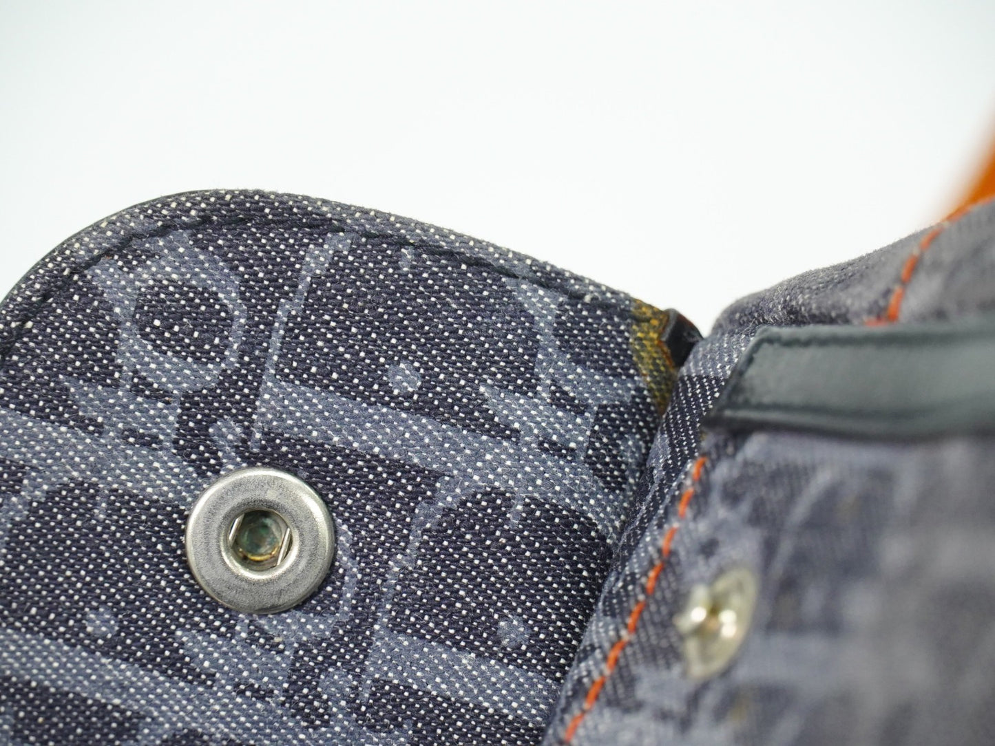 Christian Dior Flight Shoulder Bag Denim, NAVY, DENIM_JEANS, Shoulder bag