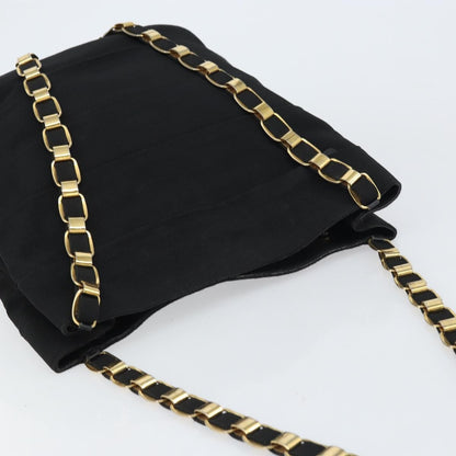 Salvatore Ferragamo Vala Shoulder Bag Canvas, BLACK, CANVAS, Shoulder bag