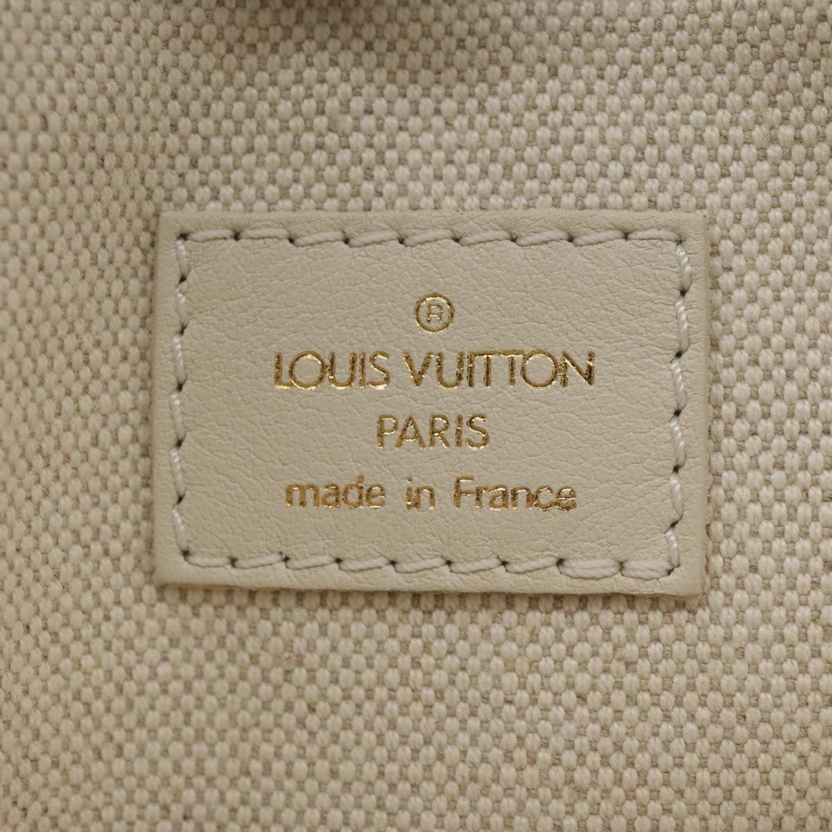 Louis Vuitton Polka Dot Panama Bowly Handbag Embellished Canvas, WHITE, CANVAS, Handbag