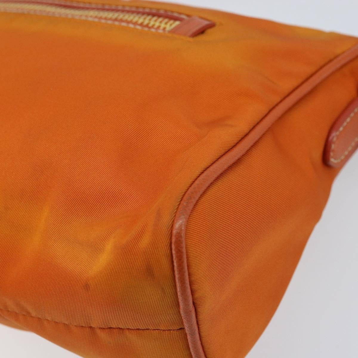 Prada Front Zip Hobo Tessuto, ORANGE, NYLON, Shoulder bag