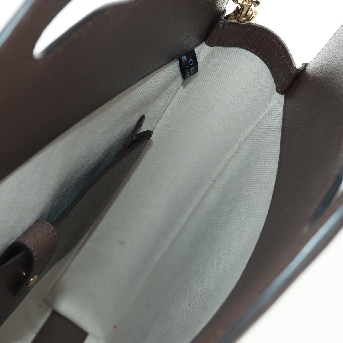 Gucci Cut Out Handle Tote Printed GG Coated Canvas, Beige, Canvas, Tote Bag