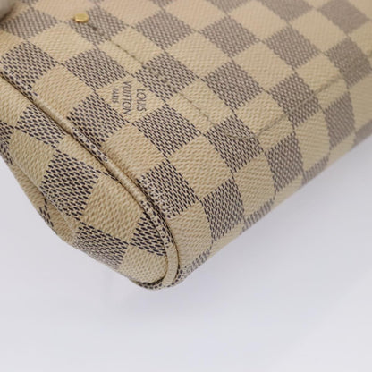 Louis Vuitton Favorite Handbag Damier, WHITE, CANVAS, Handbag