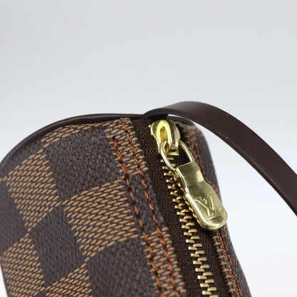 Louis Vuitton Papillon Pochette Damier, Brown, Canvas, Clutch