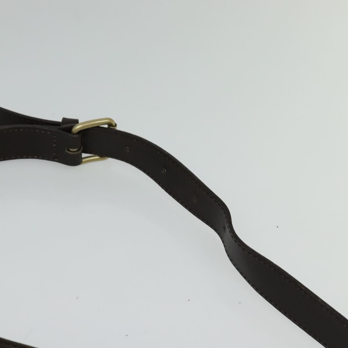 Celine Vintage Macadam Shoulder Bag Canvas and Leather, WHITE, CANVAS, Clutche & pouche