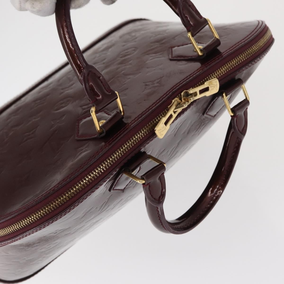 Louis Vuitton Alma Handbag Patent Leather, BURGUNDY, PATENT_LEATHER, Handbag