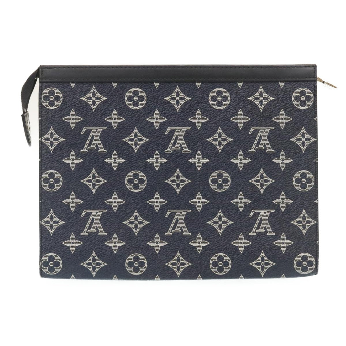 Louis Vuitton Pochette Voyage Limited Edition Chapman Savane Monogram Canvas, NAVY, CANVAS, Clutche & pouche