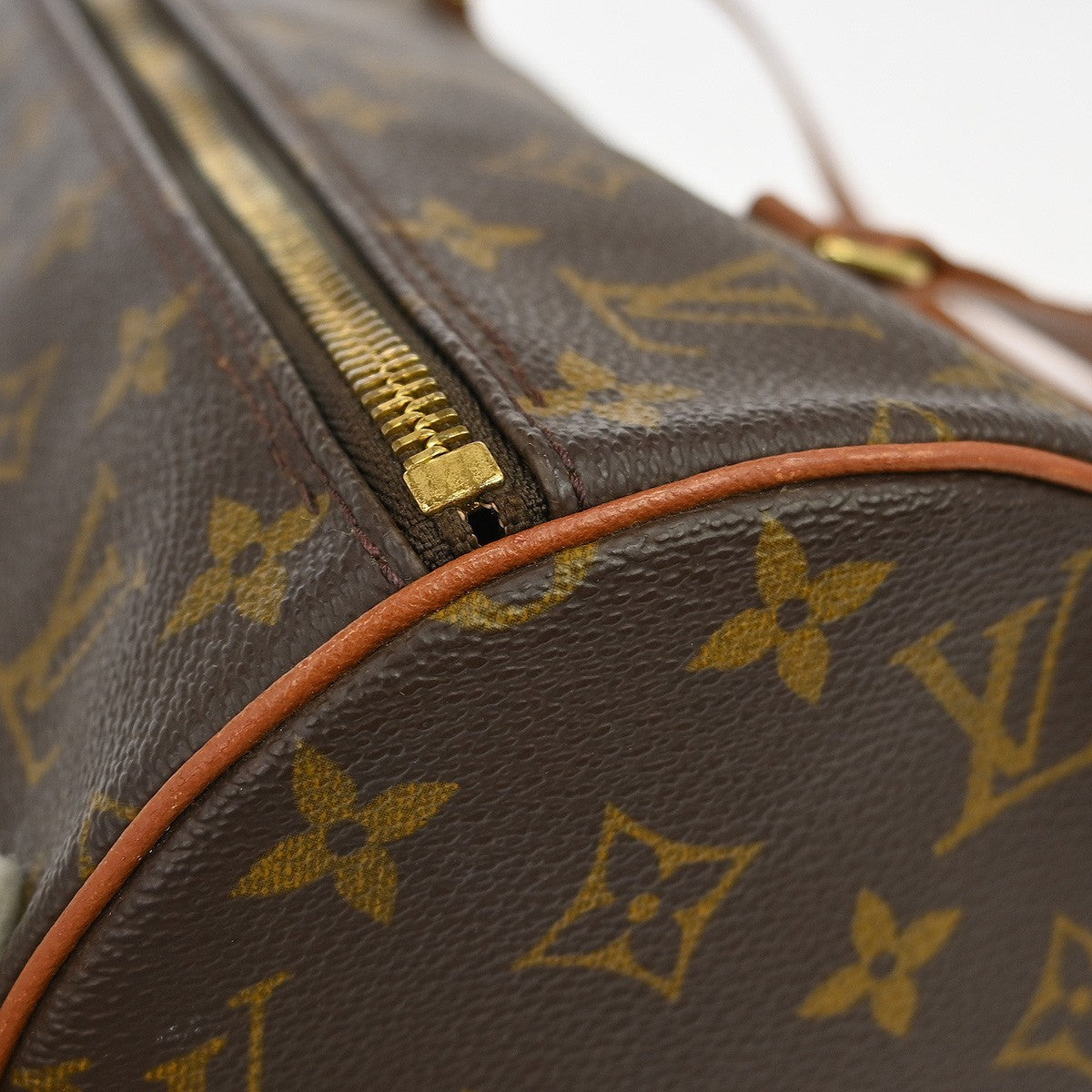Louis Vuitton Papillon Handbag Monogram Canvas, Brown, Canvas, Handbag