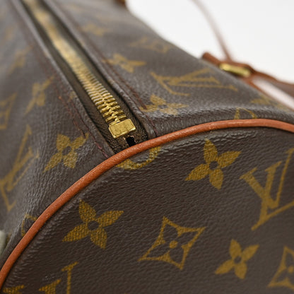 Louis Vuitton Papillon Handbag Monogram Canvas, Brown, Canvas, Handbag