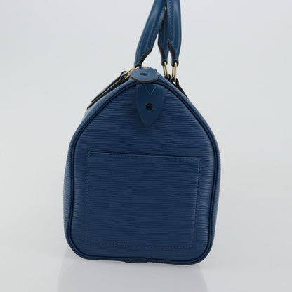 Louis Vuitton Speedy Handbag Epi Leather, Blue, Leather, Handbag