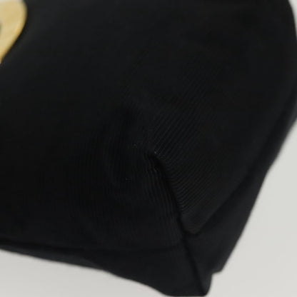 Celine Circle Logo Pouch Canvas, BLACK, CANVAS, Clutche & pouche