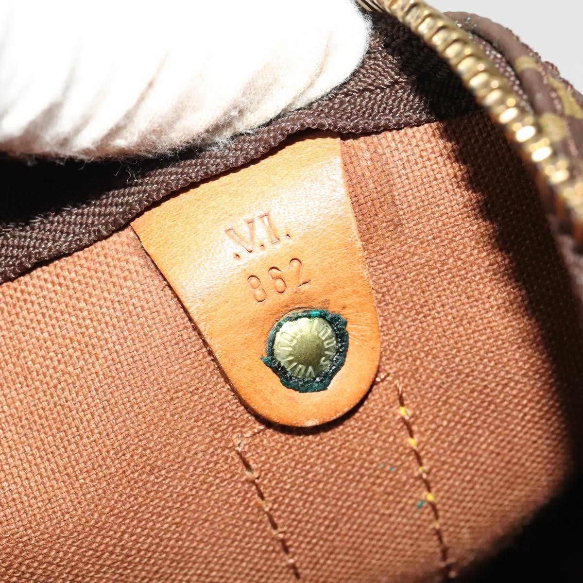 Louis Vuitton Keepall Bag Monogram Canvas, BROWN, CANVAS, Travel bag