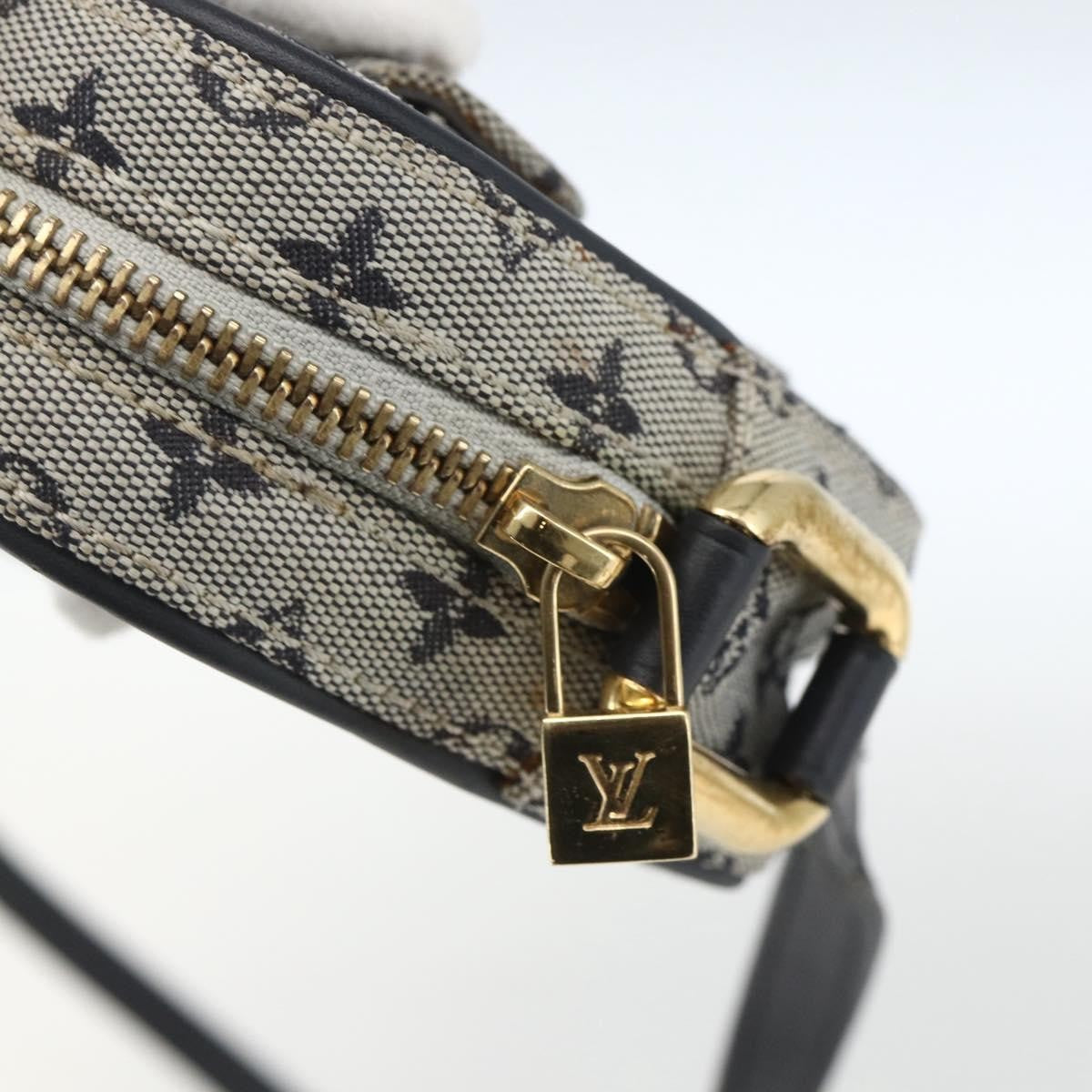 Louis Vuitton Juliette Crossbody Bag Mini Lin, BLUE, CANVAS, Shoulder bag