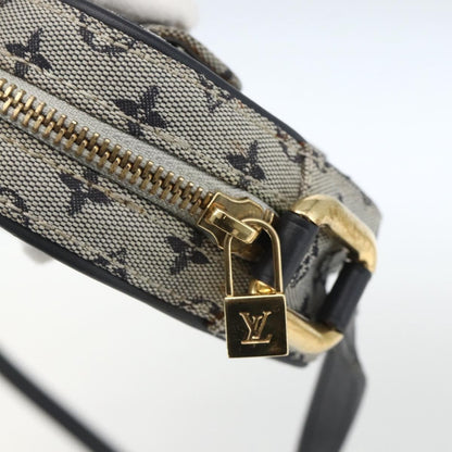 Louis Vuitton Juliette Crossbody Bag Mini Lin, BLUE, CANVAS, Shoulder bag