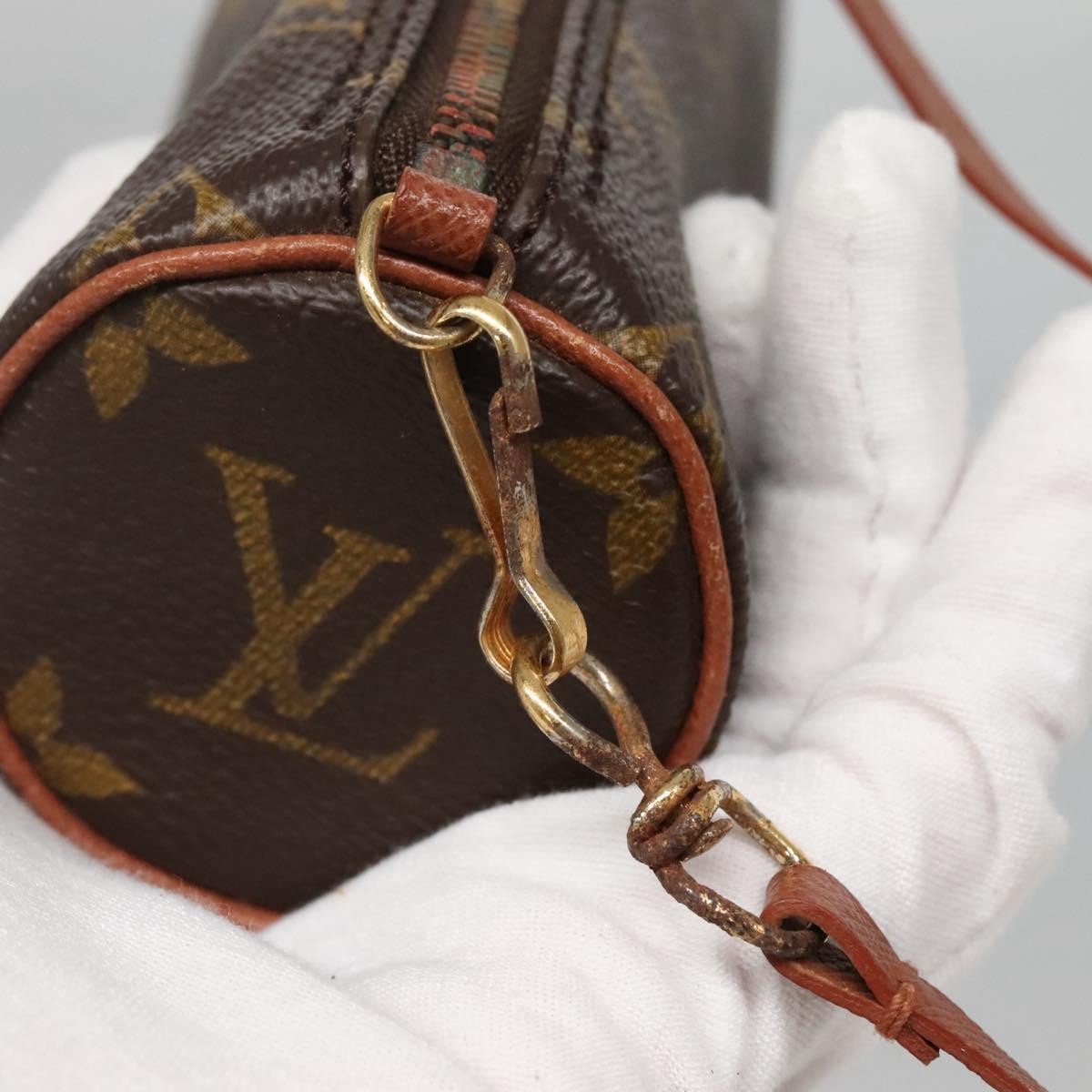 Louis Vuitton Papillon Pochette Monogram Canvas, BROWN, CANVAS, Clutche & pouche