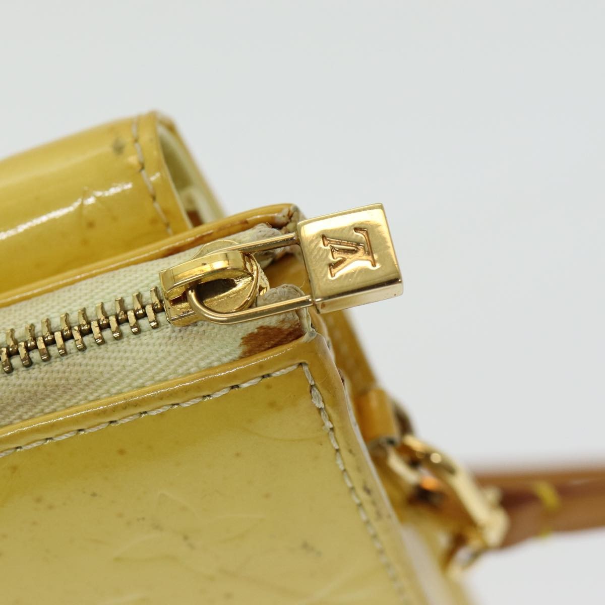 Louis Vuitton Thompson Street Handbag Monogram Vernis, YELLOW, PATENT_LEATHER, Clutche & pouche